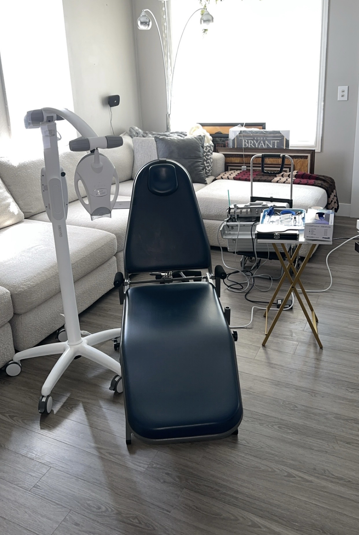 Professional mobile dental hygiene setup